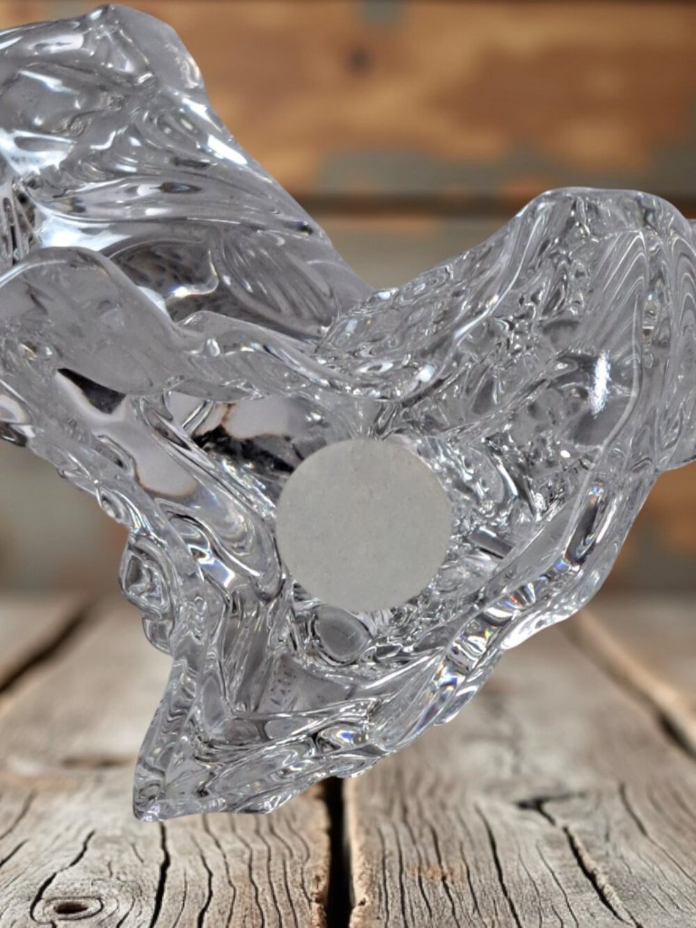 Wonders of the Wild Princess House Lead Crystal Leaping Bass Fish Sculpture - Picture 15 of 16